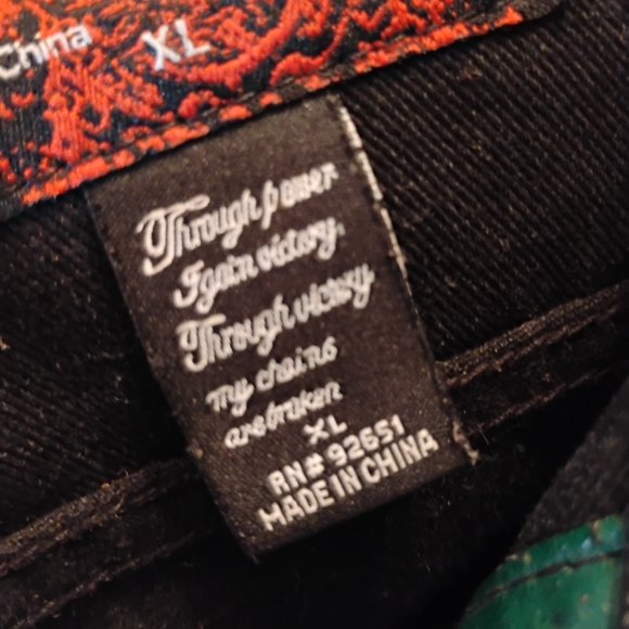 Ruthless Art Print Vintage Denim Jacket - Picture 15 of 16